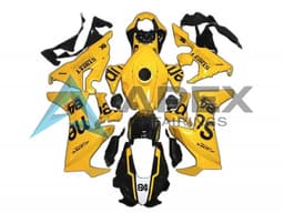Yellow Glossy Black Supreme 84 - Honda CBR1000RR Fireblade SC77 (2017-2026) ABS Fairings | Apex Fairings — view 1