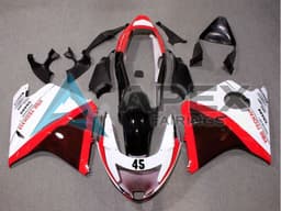 White Red Glossy Black - Honda CBR1100XX Super Blackbird SC35 (1996-2007) ABS Fairings | Apex Fairings — view 1