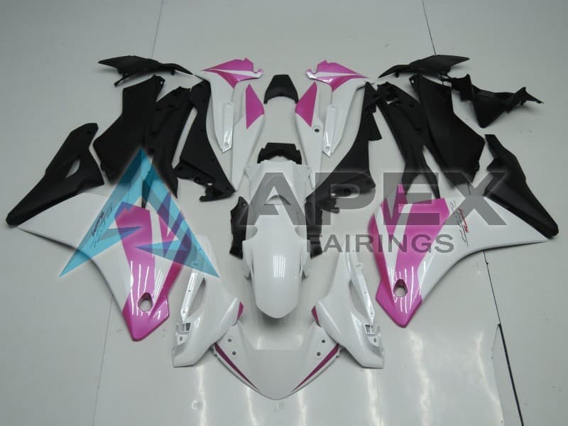 White Pink Matte Black - Honda CBR125R (2004-2006) ABS Fairings | Apex Fairings