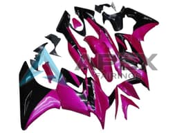 Pink Glossy Black - Honda CBR125R (2004-2006) ABS Fairings | Apex Fairings — view 1