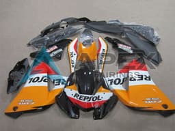 Orange White Red Glossy Black Repsol - Honda CBR125R (2011-2016) ABS Fairings | Apex Fairings — view 1