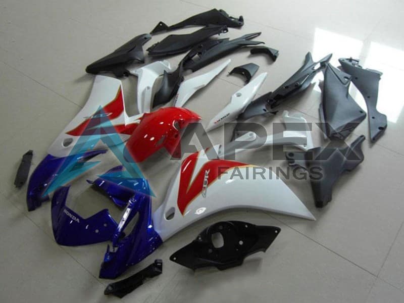 White Red Blue - Honda CBR250R MC41 (2011-2016) ABS Fairings — Style FE28 | Apex Fairings