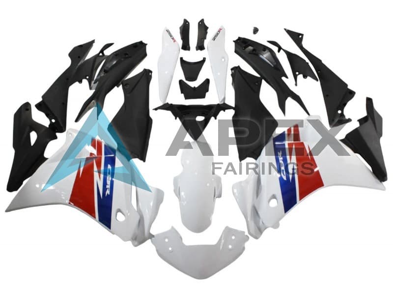 White Red Blue - Honda CBR250R MC41 (2011-2016) ABS Fairings — Style FE29 | Apex Fairings