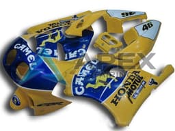Yellow Blue Camel Motul - Honda CBR250RR MC22 (1990-1996) ABS Fairings | Apex Fairings — view 1