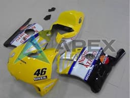Yellow Silver White Red Nastro Azzurro Breil 46 - Honda CBR250RR MC22 (1990-1996) ABS Fairings | Apex Fairings — view 1