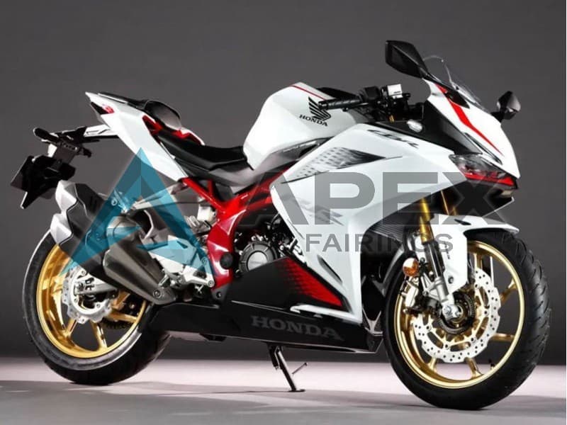White Red - Honda CBR250RR MC51 (2017-2022) ABS Fairings — Style FE11 | Apex Fairings