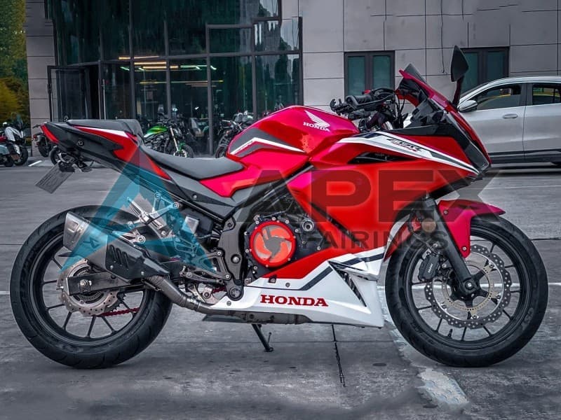 Red White - Honda CBR400R (2019-2023) ABS Fairings | Apex Fairings