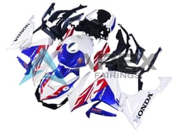 White Red Blue - Honda CBR400R (2019-2023) ABS Fairings — Style FE8 | Apex Fairings — view 2