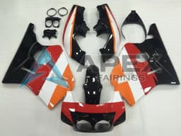 White Red Blue - Honda CBR400RR NC23 (1987-1989) ABS Fairings — Style FE11 | Apex Fairings — view 1