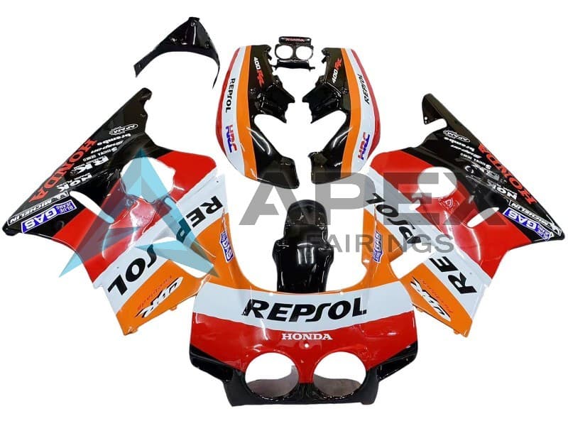 White Red - Honda CBR400RR NC23 (1987-1989) ABS Fairings | Apex Fairings