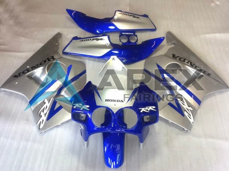 White Yellow Blue Rothmans - Honda CBR400RR NC23 (1987-1989) ABS Fairings | Apex Fairings