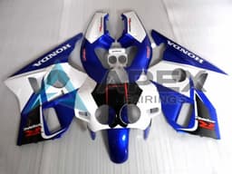 Yellow Blue Glossy Black - Honda CBR400RR NC23 (1987-1989) ABS Fairings | Apex Fairings — view 1