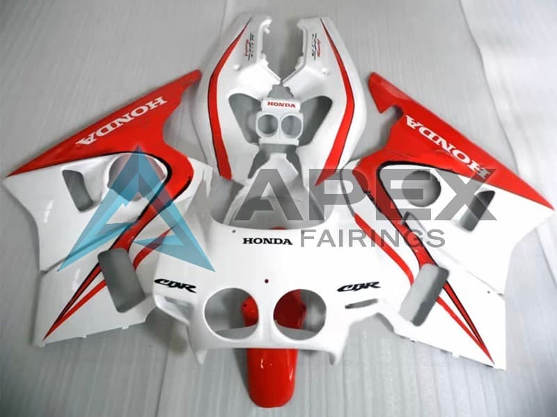 Orange White Red Glossy Black Repsol HRC - Honda CBR400RR NC23 (1987-1989) ABS Fairings — Style FE5 | Apex Fairings