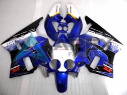 Orange White Red Glossy Black Repsol HRC - Honda CBR400RR NC23 (1987-1989) ABS Fairings — Style FE6 | Apex Fairings — view 1