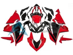 Red Grey Black - Honda CBR500R (2019-2023) ABS Fairings — Style FE27 | Apex Fairings — view 1