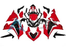 Red White Black - Honda CBR500R (2019-2023) ABS Fairings — Style FE32 | Apex Fairings — view 1