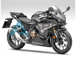 Silver Grey Matte Black - Honda CBR500R (2019-2023) ABS Fairings — Style FE33 | Apex Fairings — view 1