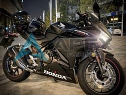 Matte Black White Red - Honda CBR500R (2019-2023) ABS Fairings | Apex Fairings — view 1