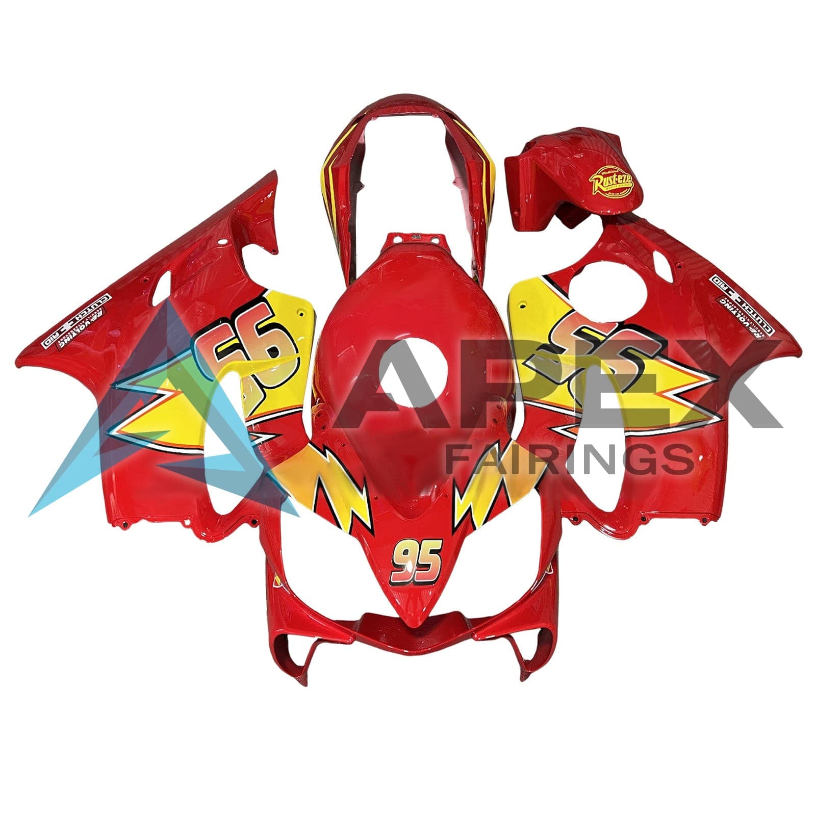 Red - Honda CBR600 F4i (2004-2007) ABS Fairings | Apex Fairings