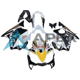 White & Black - Honda CBR600 F4i (2004-2007) ABS Fairings | Apex Fairings — view 1
