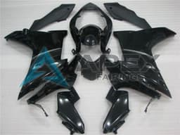 Glossy Black - Honda CBR600F (2011-2013) ABS Fairings | Apex Fairings — view 1