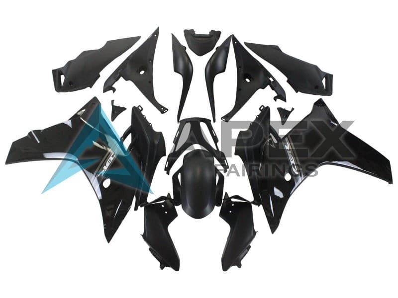 Glossy Black - Honda CBR600F (2011-2013) ABS Fairings — Style FE4 | Apex Fairings