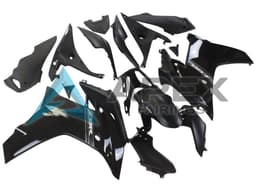 Glossy Black - Honda CBR600F (2011-2013) ABS Fairings — Style FE4 | Apex Fairings — view 3