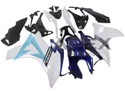 White Blue - Honda CBR600F (2011-2013) ABS Fairings | Apex Fairings — view 3