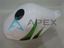 White Silver Green Hannspree - Honda CBR600 F3 (1997-1998) ABS Fairings | Apex Fairings — view 4