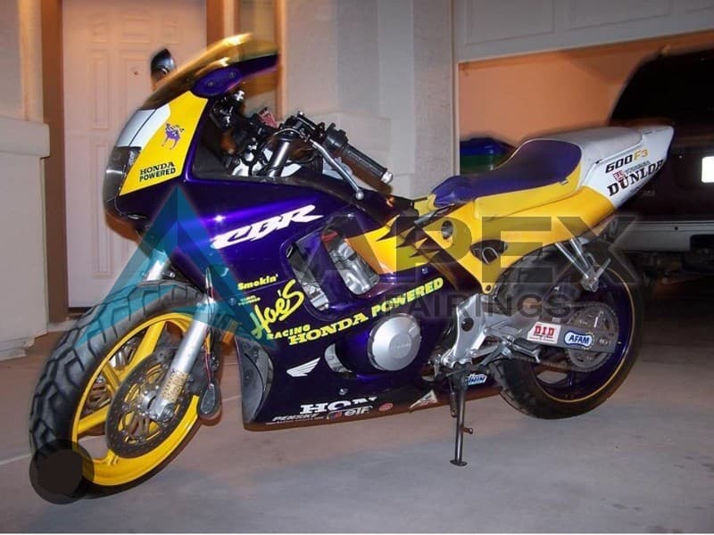 Yellow Silver Blue - Honda CBR600 F3 (1997-1998) ABS Fairings | Apex Fairings