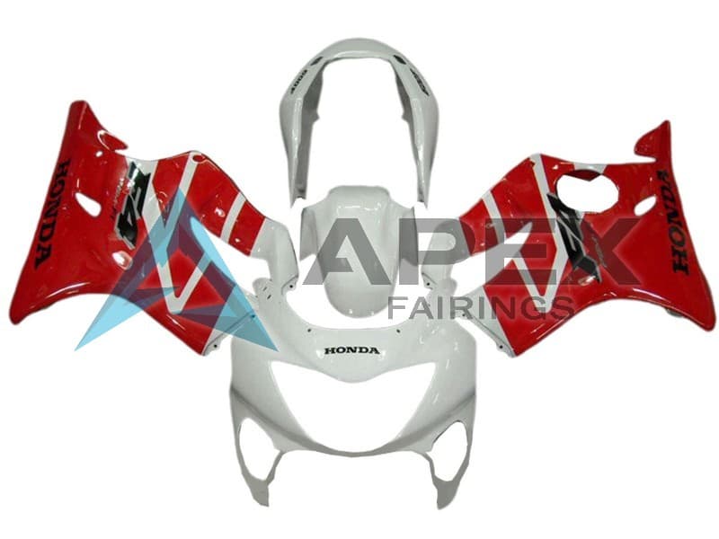 White Red - Honda CBR600 F4 (1999-2000) ABS Fairings | Apex Fairings