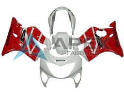 White Red - Honda CBR600 F4 (1999-2000) ABS Fairings | Apex Fairings — view 1