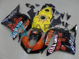 Yellow Orange Glossy Black Rossi Racing - Honda CBR600RR (2009-2012) ABS Fairings | Apex Fairings — view 1