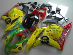 Yellow Red Green Glossy Black Corona Extra - Honda CBR600RR (2009-2012) ABS Fairings | Apex Fairings — view 1