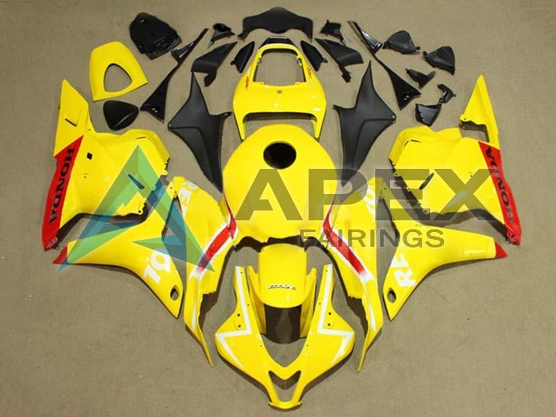 Yellow Red White Repsol - Honda CBR600RR (2009-2012) ABS Fairings | Apex Fairings
