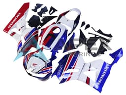 White Red Blue - Honda CBR600RR EURO Spec (2013-2023) ABS Fairings — Style F115 | Apex Fairings — view 3
