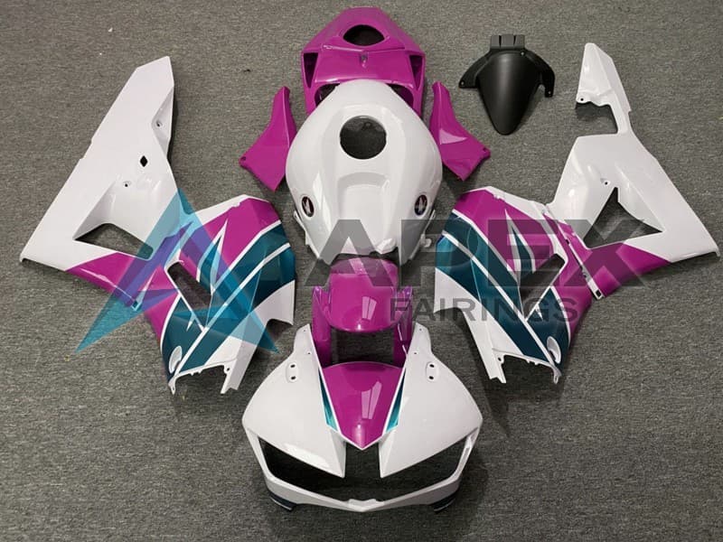 White Pink Emerald - Honda CBR600RR USA Spec (2013-2026) ABS Fairings | Apex Fairings