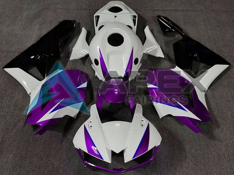 White Purple Blue Glossy Black - Honda CBR600RR USA Spec (2013-2026) ABS Fairings | Apex Fairings