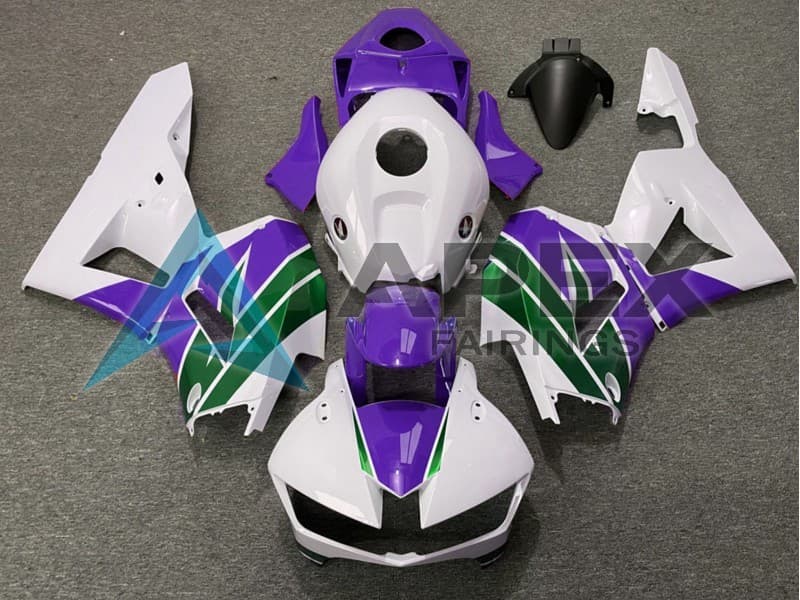 White Purple Green - Honda CBR600RR USA Spec (2013-2026) ABS Fairings | Apex Fairings