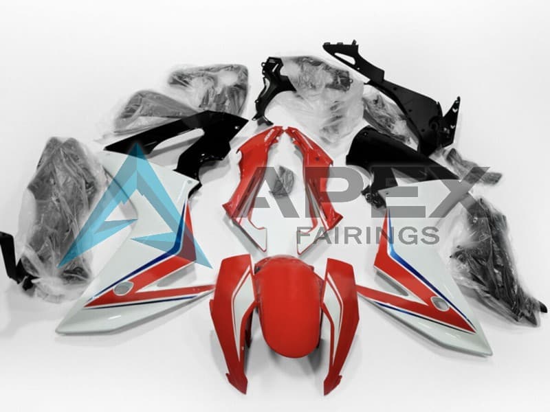 White Blue Red - Honda CBR650F (2014-2016) ABS Fairings | Apex Fairings