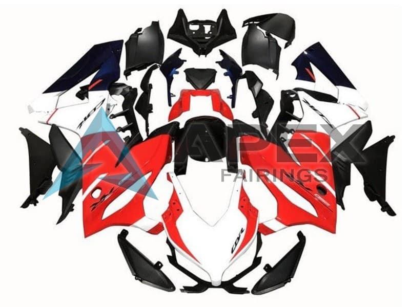 Red White Black Blue - Honda CBR650R (2021-2023) ABS Fairings | Apex Fairings