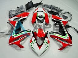 White Red Green Black - Honda CBR650R (2021-2023) ABS Fairings | Apex Fairings — view 1