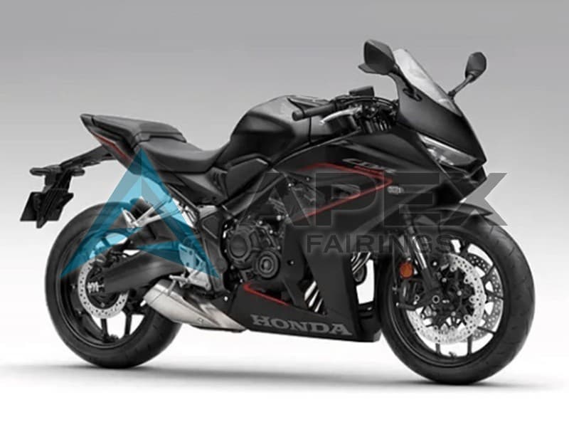 Matte Black - Honda CBR650R (2023-2026) ABS Fairings | Apex Fairings