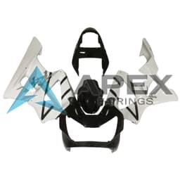 White & Black - Honda CBR900RR CBR929RR (2000-2001) ABS Fairings — Style A4 | Apex Fairings — view 1