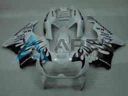 White Glossy Black Flame - Honda CBR900RR CBR893RR SC28 (1994-1995) ABS Fairings | Apex Fairings — view 1