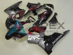 Silver Maroon Red Glossy Black - Honda CBR900RR CBR893RR SC33 (1996-1997) ABS Fairings | Apex Fairings — view 1