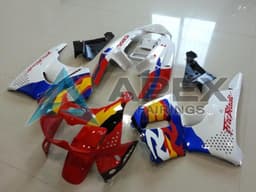 White Red Blue Yellow - Honda CBR900RR CBR893RR SC33 (1996-1997) ABS Fairings | Apex Fairings — view 1