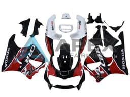 White Red Glossy Black - Honda CBR900RR CBR893RR SC33 (1996-1997) ABS Fairings | Apex Fairings — view 1