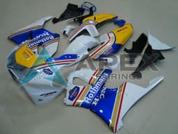 White Blue Yellow Rothmans - Honda CBR900RR CBR919RR SC33 (1998-1999) ABS Fairings | Apex Fairings — view 1