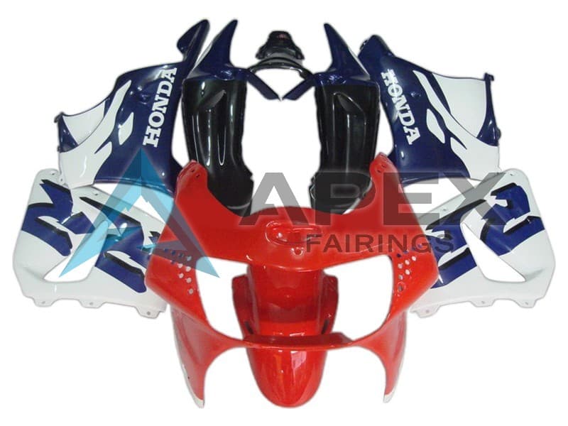 White Red Blue - Honda CBR900RR CBR919RR SC33 (1998-1999) ABS Fairings — Style FE30 | Apex Fairings
